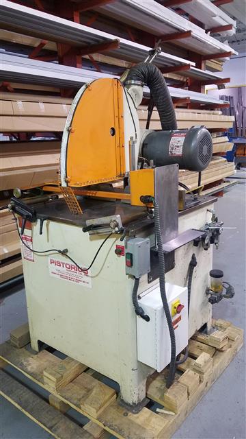 Pistorius 20" Pneumatic Saw for Cutting Aluminum and Wood, Machine ID: 7028